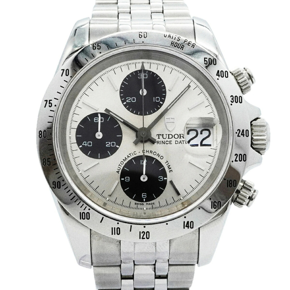 Tudor Prince Date Chronotime 79280P Silver Dial Men's Watch
